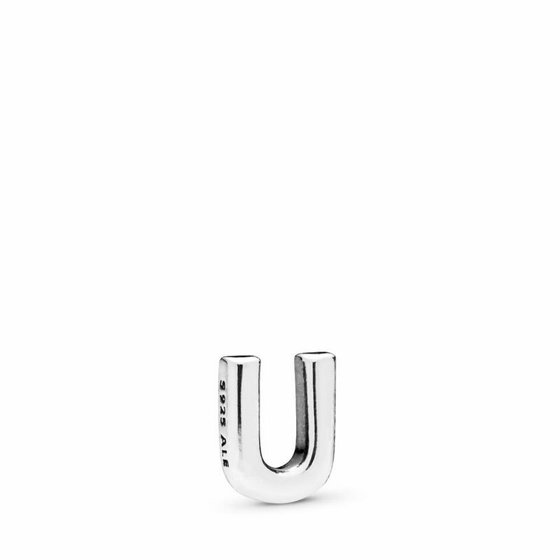 Pandora Letter U Petite Locket Charm Ireland - Sterling Silver - 478509JVB